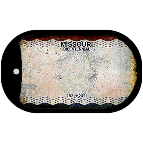 Missouri Bicentennial Rusty Blank Novelty Metal Dog Tag Necklace DT-13655