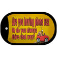 Are You Having Phone Sex Novelty Metal Dog Tag Necklace DT-13665