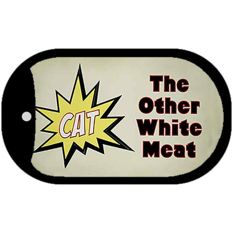 Cat Other White Meat Novelty Metal Dog Tag Necklace DT-13678