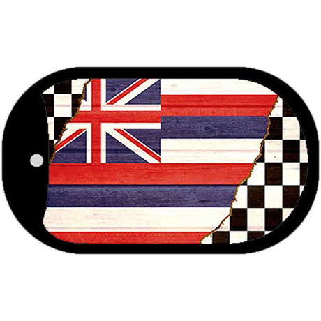 Hawaii Racing Flag Novelty Metal Dog Tag Necklace DT-13696