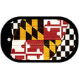 Maryland Racing Flag Novelty Metal Dog Tag Necklace DT-13705