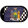 New York Racing Flag Novelty Metal Dog Tag Necklace DT-13717