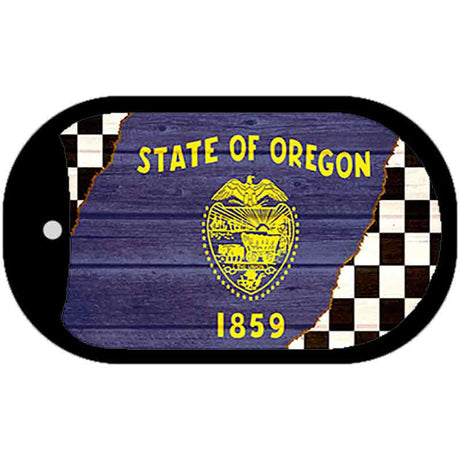 Oregon Racing Flag Novelty Metal Dog Tag Necklace DT-13722