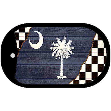 South Carolina Racing Flag Novelty Metal Dog Tag Necklace DT-13725