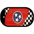 Tennessee Racing Flag Novelty Metal Dog Tag Necklace DT-13727