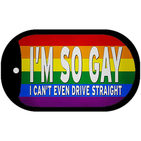 Im So Gay Novelty Metal Dog Tag Necklace DT-13742