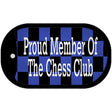 Chess Club Member Novelty Metal Dog Tag Necklace Tag DT-13750