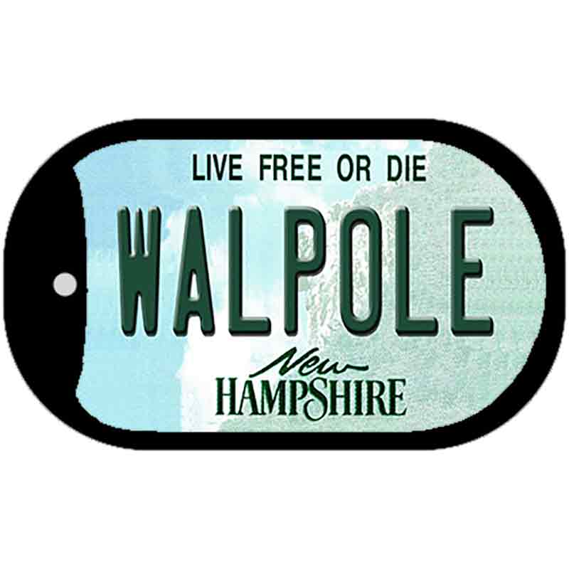 Walpole New Hampshire Novelty Metal Dog Tag Necklace DT-13790