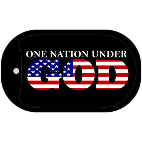 One Nation Under God Metal Novelty Dog Tag Necklace DT-137