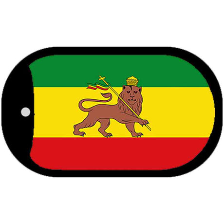 Ethiopia Flag Novelty Metal Dog Tag Necklace