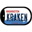 Kraken Washington Novelty Metal Dog Tag Necklace