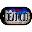 Deadwood South Dakota Rusty Novelty Metal Dog Tag Necklace