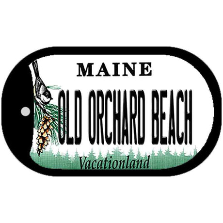 Old Orchard Beach Maine Novelty Metal Dog Tag Necklace