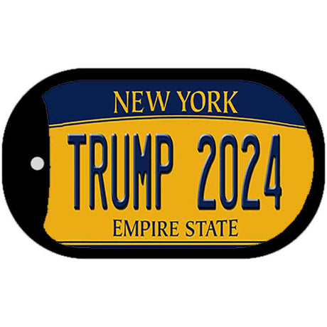 Trump 2024 New York Novelty Metal Dog Tag Necklace