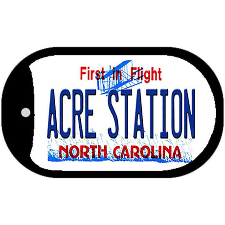 Acre Station North Carolina Novelty Metal Dog Tag Necklace