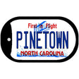 Pinetown North Carolina Novelty Metal Dog Tag Necklace
