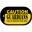 Caution Guardians Novelty Metal Dog Tag Necklace