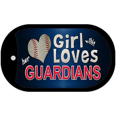 This Girl Loves Guardians Novelty Metal Dog Tag Necklace