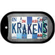 Krakens Strip Art Novelty Metal Dog Tag Necklace