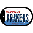 Krakens Washington Novelty Metal Dog Tag Necklace