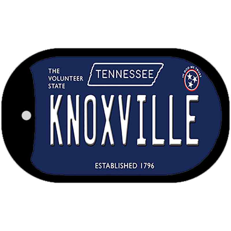 Knoxville Tennessee Blue Novelty Metal Dog Tag Necklace