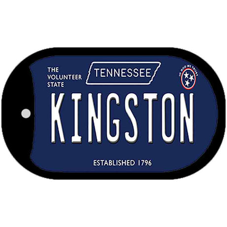 Kingston Tennessee Blue Novelty Metal Dog Tag Necklace