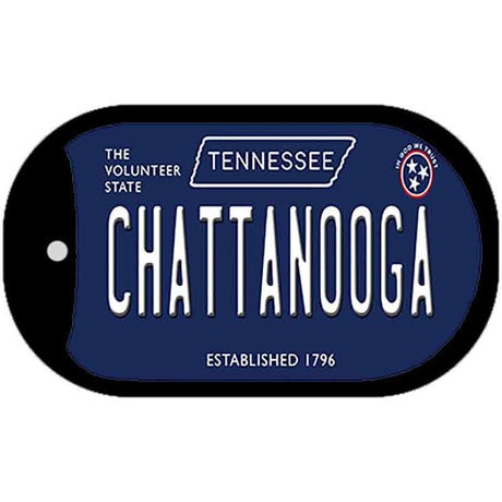 Chattanooga Tennessee Blue Novelty Metal Dog Tag Necklace