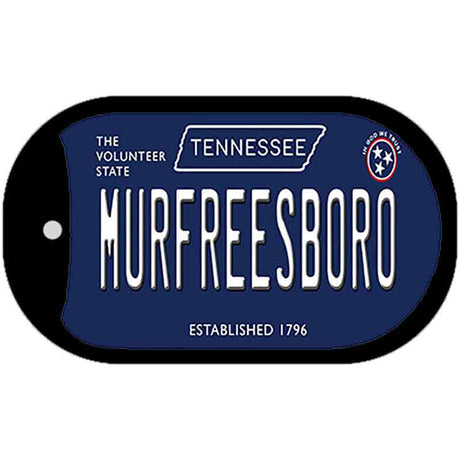 Murfreesboro Tennessee Blue Novelty Metal Dog Tag Necklace