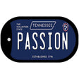 Passion Tennessee Blue Novelty Metal Dog Tag Necklace