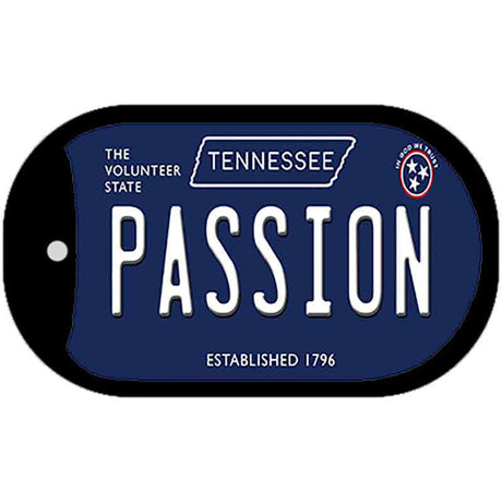 Passion Tennessee Blue Novelty Metal Dog Tag Necklace