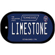 Limestone Tennessee Blue Novelty Metal Dog Tag Necklace