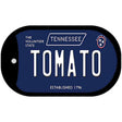 Tomato Tennessee Blue Novelty Metal Dog Tag Necklace