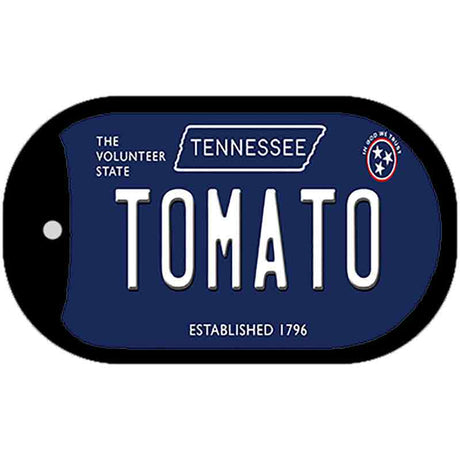 Tomato Tennessee Blue Novelty Metal Dog Tag Necklace