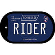 Rider Tennessee Blue Novelty Metal Dog Tag Necklace