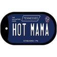 Hot Mama Tennessee Blue Novelty Metal Dog Tag Necklace