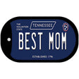 Best Mom Tennessee Blue Novelty Metal Dog Tag Necklace