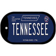 TN Tennessee Blue Novelty Metal Dog Tag Necklace