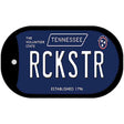 Rckstr Tennessee Blue Novelty Metal Dog Tag Necklace