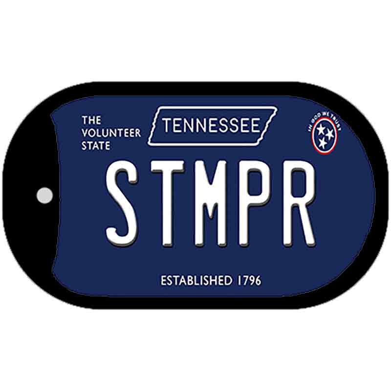 Stmpr Tennessee Blue Novelty Metal Dog Tag Necklace