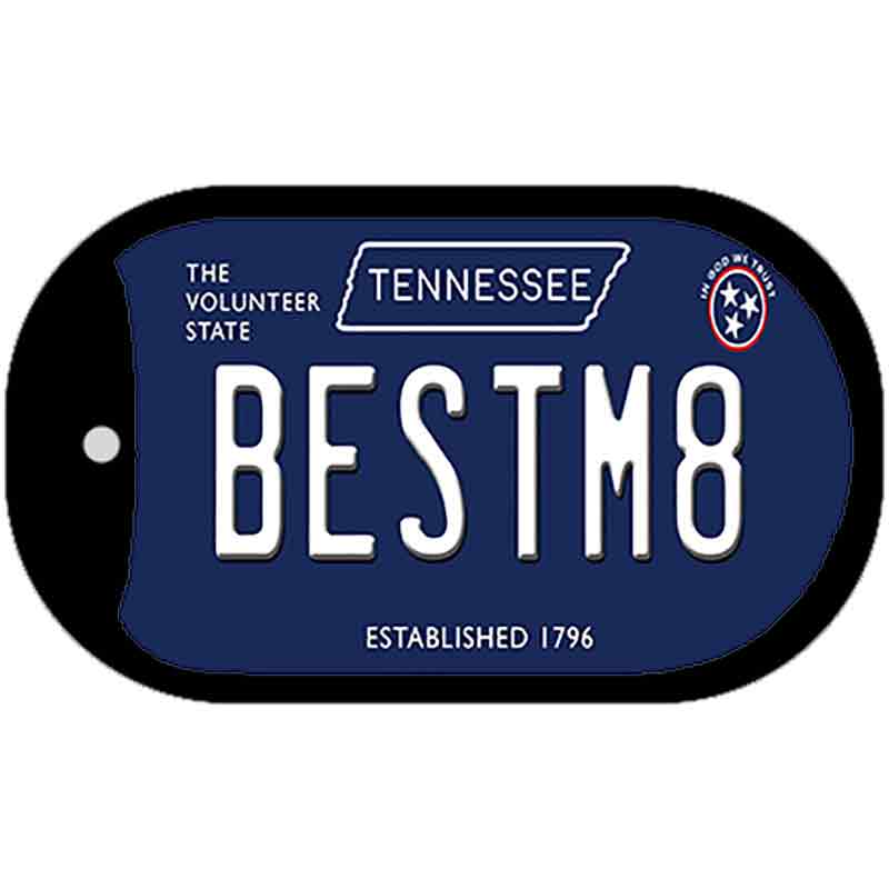 Best M8 Tennessee Blue Novelty Metal Dog Tag Necklace