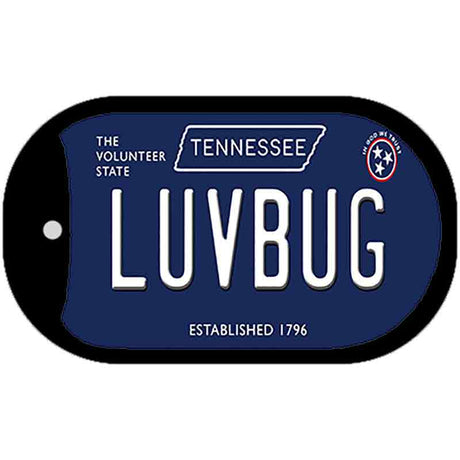 Luv Bug Tennessee Blue Novelty Metal Dog Tag Necklace