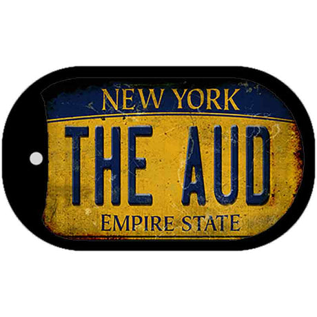 The Aud New York Yellow Novelty Metal Dog Tag Necklace