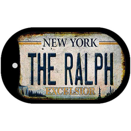 The Ralph New York White Novelty Metal Dog Tag Necklace