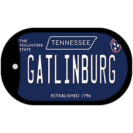 Gatlinburg Tennessee Blue Novelty Metal Dog Tag Necklace