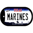 Texas Marines Novelty Metal Dog Tag Necklace