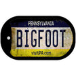 Bigfoot Pennsylvania Novelty Metal Dog Tag Necklace