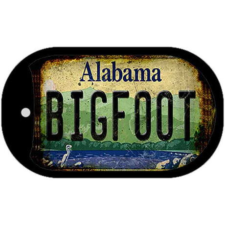 Bigfoot Alabama Novelty Metal Dog Tag Necklace