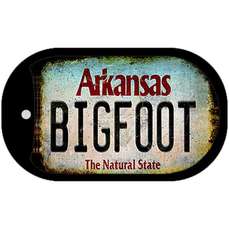 Bigfoot Arkansas Novelty Metal Dog Tag Necklace