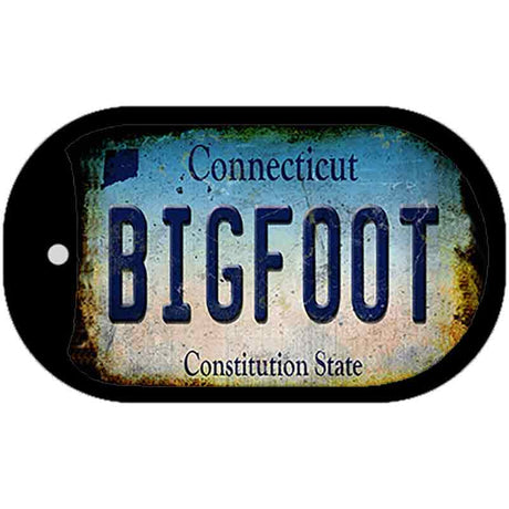 Bigfoot Connecticut Novelty Metal Dog Tag Necklace