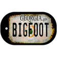 Bigfoot Georgia Novelty Metal Dog Tag Necklace
